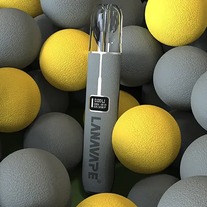 LANA電子煙主機 皮革系列｜380mAh Type-C快充｜8W :10W雙模式｜一代通用煙桿｜顏色-深靜灰