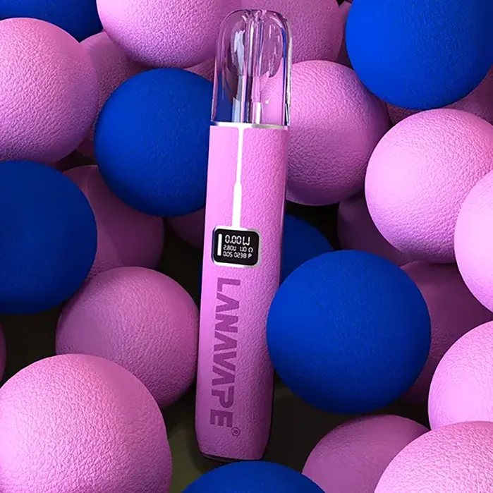 LANA電子煙主機 皮革系列｜380mAh Type-C快充｜8W :10W雙模式｜一代通用煙桿｜顏色-玫瑰紅