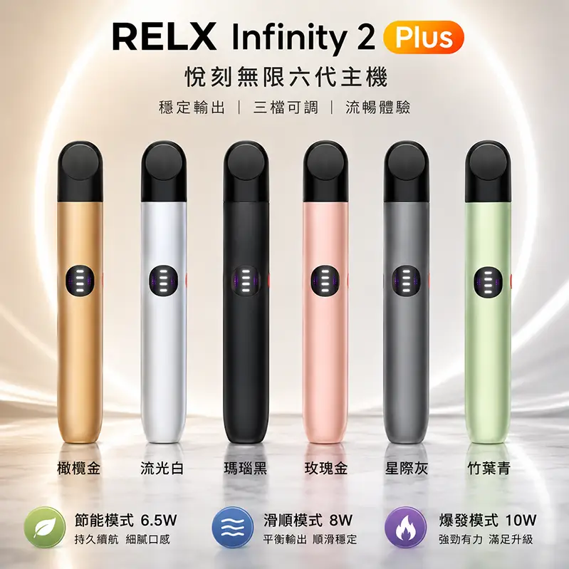 RELX Infinity 2 Plus主機｜440mAh｜6色可選
